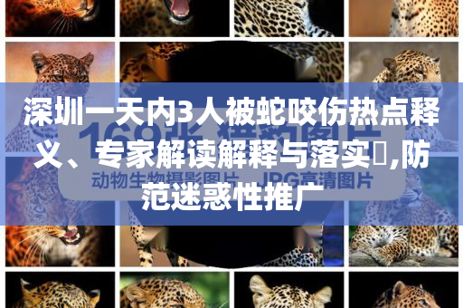 深圳一天內(nèi)3人被蛇咬傷熱點(diǎn)釋義、專家解讀解釋與落實(shí)?,防范迷惑性推廣