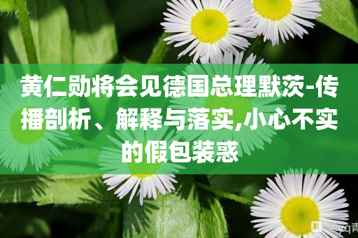 黃仁勛將會見德國總理默茨-傳播剖析、解釋與落實,小心不實的假包裝惑