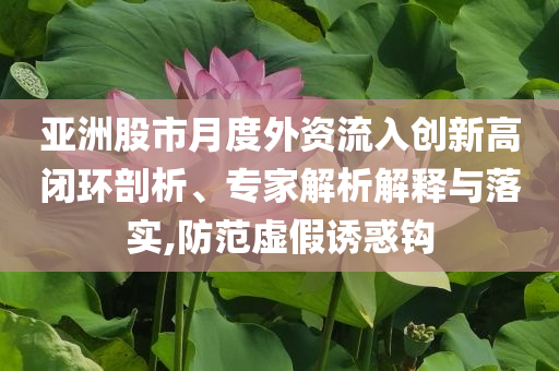 亞洲股市月度外資流入創新高閉環剖析、專家解析解釋與落實,防范虛假誘惑鉤