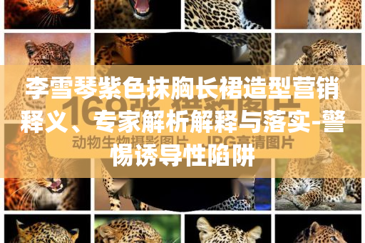 李雪琴紫色抹胸長裙造型營銷釋義、專家解析解釋與落實-警惕誘導性陷阱