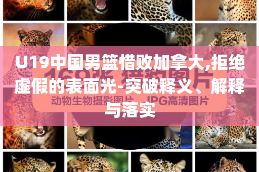 U19中國男籃惜敗加拿大,拒絕虛假的表面光-突破釋義、解釋與落實