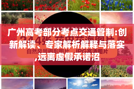 廣州高考部分考點交通管制:創新解讀、專家解析解釋與落實,遠離虛假承諾沼