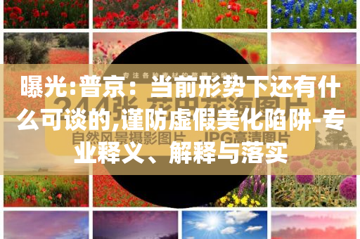 曝光:普京：當前形勢下還有什么可談的,謹防虛假美化陷阱-專業釋義、解釋與落實
