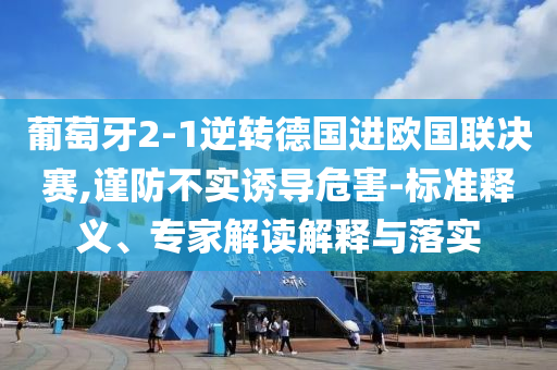 葡萄牙2-1逆轉(zhuǎn)德國進歐國聯(lián)決賽,謹(jǐn)防不實誘導(dǎo)危害-標(biāo)準(zhǔn)釋義、專家解讀解釋與落實