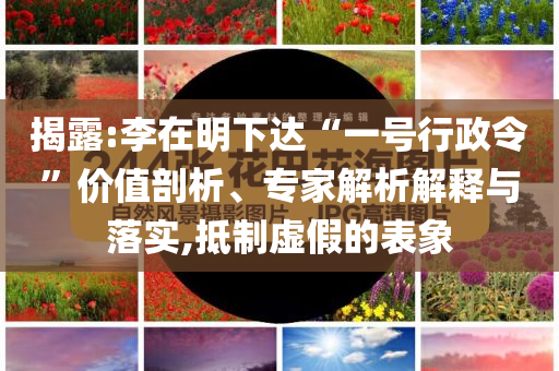 揭露:李在明下達“一號行政令”價值剖析、專家解析解釋與落實,抵制虛假的表象