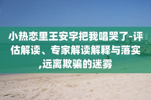 小熱戀里王安宇把我唱哭了-評估解讀、專家解讀解釋與落實,遠離欺騙的迷霧