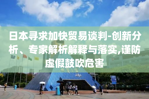 日本尋求加快貿(mào)易談判-創(chuàng)新分析、專家解析解釋與落實(shí),謹(jǐn)防虛假鼓吹危害