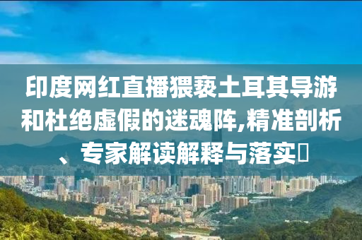 印度網(wǎng)紅直播猥褻土耳其導(dǎo)游和杜絕虛假的迷魂陣,精準(zhǔn)剖析、專家解讀解釋與落實(shí)?