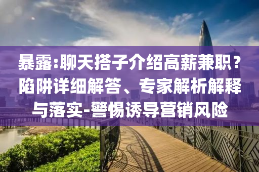 暴露:聊天搭子介紹高薪兼職？陷阱詳細解答、專家解析解釋與落實-警惕誘導營銷風險