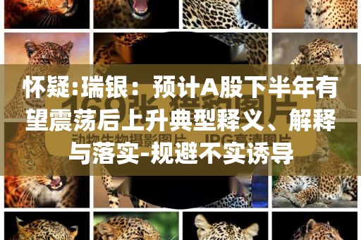 懷疑:瑞銀：預計A股下半年有望震蕩后上升典型釋義、解釋與落實-規避不實誘導