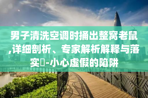 男子清洗空調時捅出整窩老鼠,詳細剖析、專家解析解釋與落實?-小心虛假的陷阱