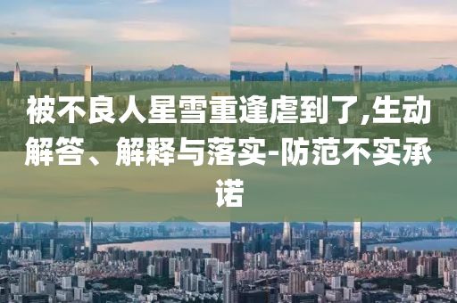 被不良人星雪重逢虐到了,生動(dòng)解答、解釋與落實(shí)-防范不實(shí)承諾