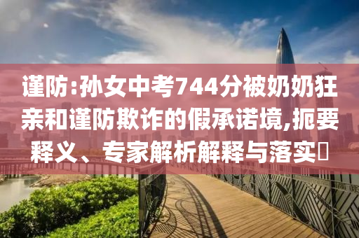 謹(jǐn)防:孫女中考744分被奶奶狂親和謹(jǐn)防欺詐的假承諾境,扼要釋義、專家解析解釋與落實(shí)?