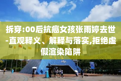 拆穿:00后抗癌女孩張雨婷去世-直觀釋義、解釋與落實(shí),拒絕虛假渲染陷阱