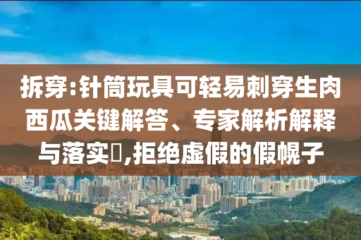 拆穿:針筒玩具可輕易刺穿生肉西瓜關鍵解答、專家解析解釋與落實?,拒絕虛假的假幌子