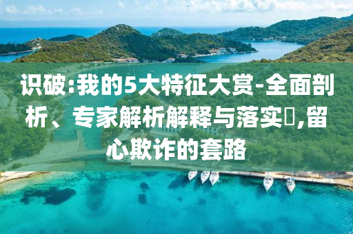識破:我的5大特征大賞-全面剖析、專家解析解釋與落實?,留心欺詐的套路