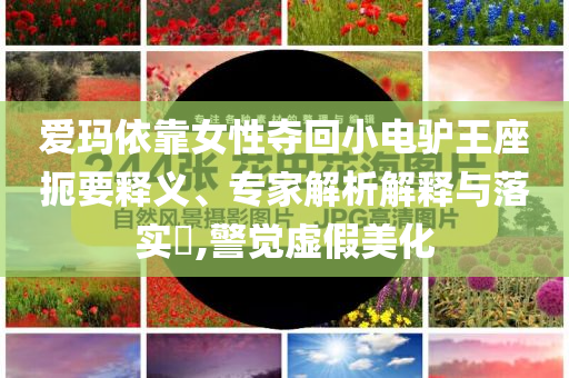愛瑪依靠女性奪回小電驢王座扼要釋義、專家解析解釋與落實?,警覺虛假美化