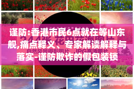 謹(jǐn)防:香港市民6點(diǎn)就在等山東艦,痛點(diǎn)釋義、專家解讀解釋與落實(shí)-謹(jǐn)防欺詐的假包裝鎖