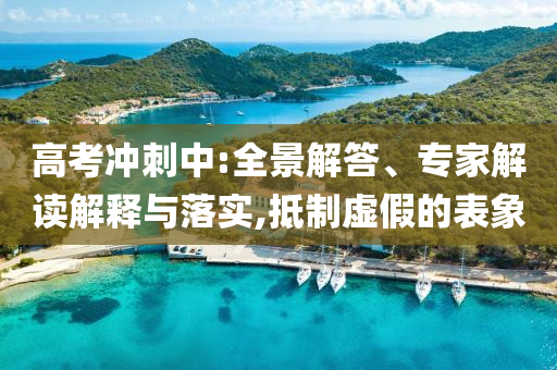 高考沖刺中:全景解答、專家解讀解釋與落實(shí),抵制虛假的表象