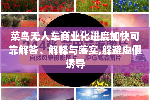 菜鳥無人車商業(yè)化進(jìn)度加快可靠解答、解釋與落實(shí),躲避虛假誘導(dǎo)