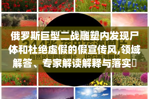 俄羅斯巨型二戰(zhàn)雕塑內(nèi)發(fā)現(xiàn)尸體和杜絕虛假的假宣傳風(fēng),領(lǐng)域解答、專(zhuān)家解讀解釋與落實(shí)?