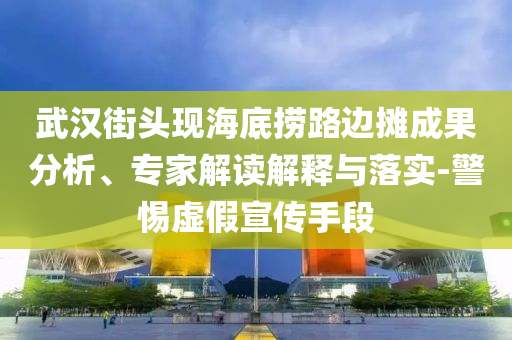 武漢街頭現海底撈路邊攤成果分析、專家解讀解釋與落實-警惕虛假宣傳手段