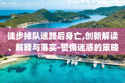 徒步掉隊迷路后身亡,創新解讀、解釋與落實-警惕迷惑的策略