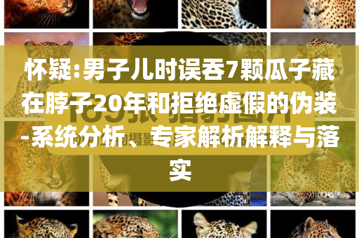 懷疑:男子兒時(shí)誤吞7顆瓜子藏在脖子20年和拒絕虛假的偽裝-系統(tǒng)分析、專家解析解釋與落實(shí)