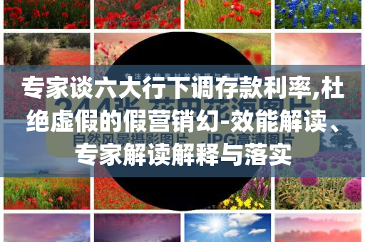 專家談六大行下調(diào)存款利率,杜絕虛假的假營銷幻-效能解讀、專家解讀解釋與落實