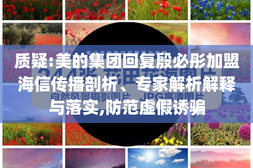 質(zhì)疑:美的集團回復殷必彤加盟海信傳播剖析、專家解析解釋與落實,防范虛假誘騙