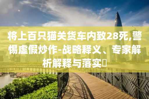 將上百只貓關貨車內致28死,警惕虛假炒作-戰略釋義、專家解析解釋與落實?