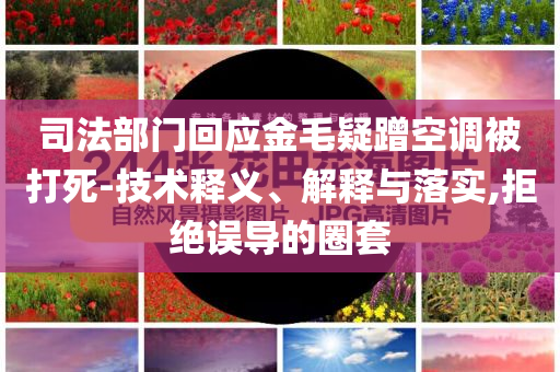 司法部門回應金毛疑蹭空調被打死-技術釋義、解釋與落實,拒絕誤導的圈套