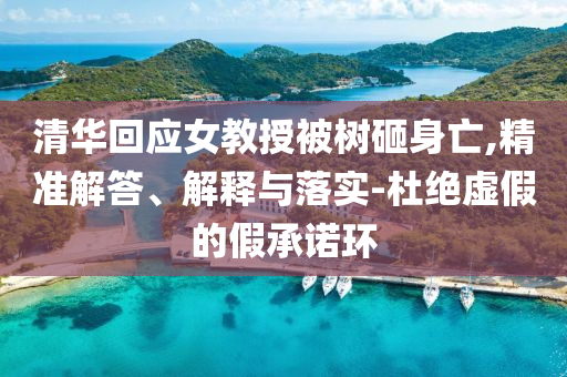 清華回應女教授被樹砸身亡,精準解答、解釋與落實-杜絕虛假的假承諾環