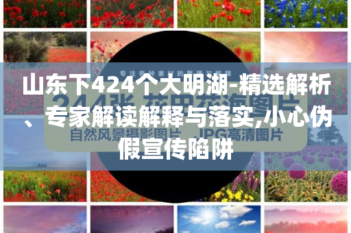 山東下424個大明湖-精選解析、專家解讀解釋與落實,小心偽假宣傳陷阱