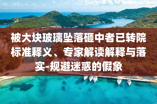被大塊玻璃墜落砸中者已轉院標準釋義、專家解讀解釋與落實-規避迷惑的假象
