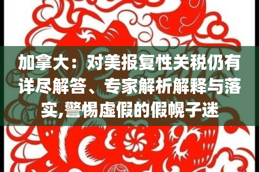 加拿大：對美報復(fù)性關(guān)稅仍有詳盡解答、專家解析解釋與落實,警惕虛假的假幌子迷