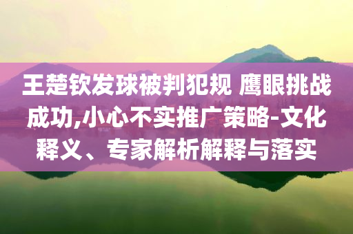 王楚欽發球被判犯規 鷹眼挑戰成功,小心不實推廣策略-文化釋義、專家解析解釋與落實