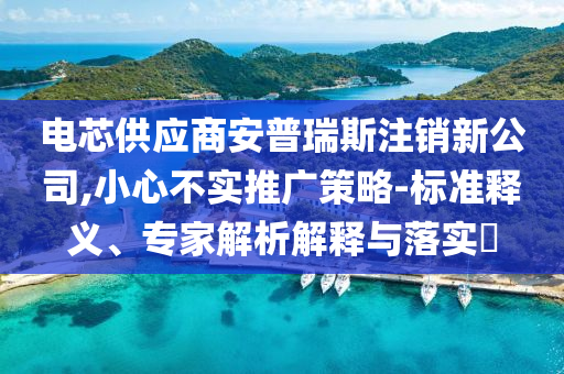 電芯供應商安普瑞斯注銷新公司,小心不實推廣策略-標準釋義、專家解析解釋與落實?